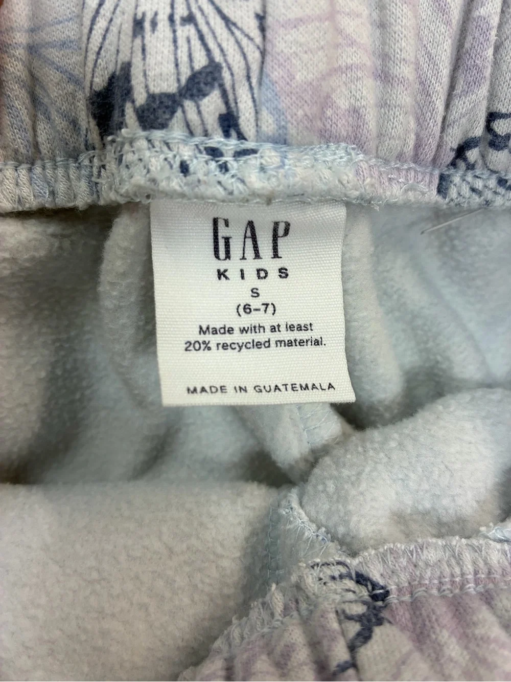 GAP Kids Butterfly Zip Hoodie - Pastel Blue & Lavender